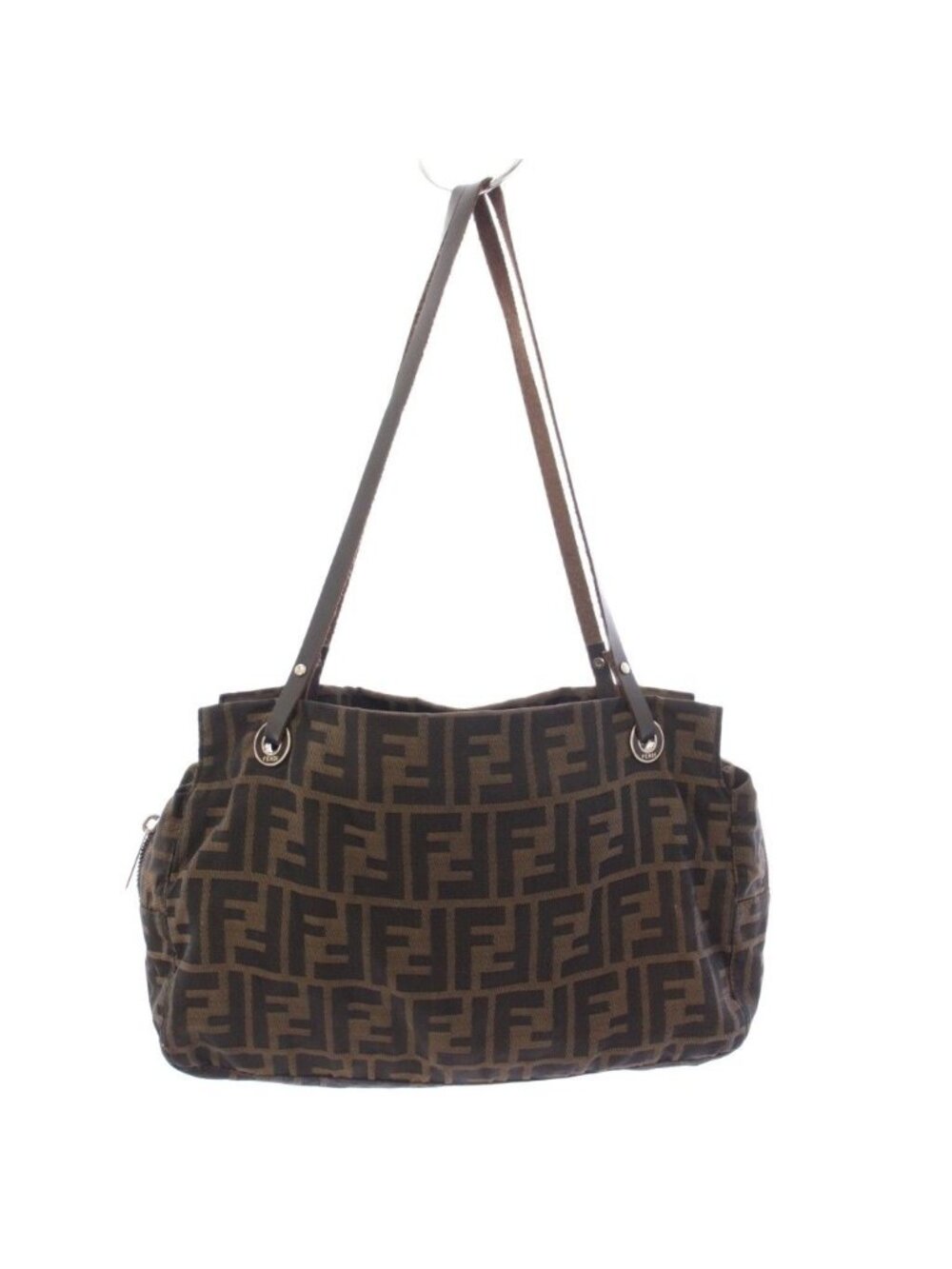 Fendi Zucca Shoulder Bag Brown